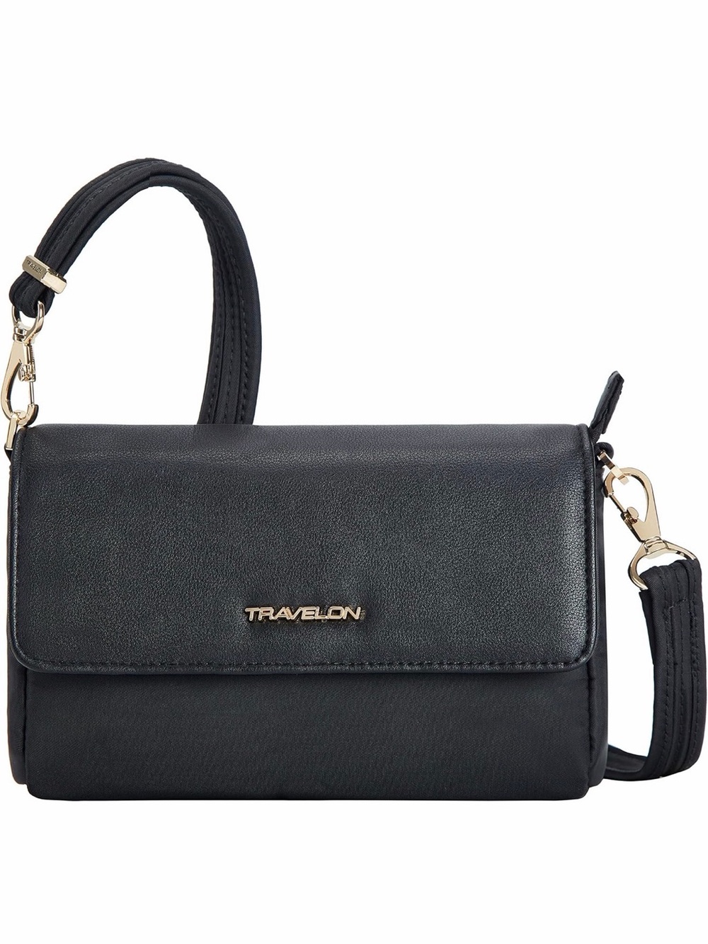 Travelon Addison Anti-Theft Convertible Crossbody & Belt Bag | Black | RFID |